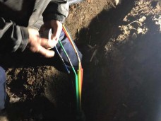 盘蠡村14幢配变2-1-2#杆下杆至盘蠡村16-1单元表箱间电缆抢修