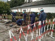 明溪路于苏街交叉口东北角电缆井基础维修