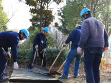 吴中区蒯祥路路灯114旁电缆井基础维修