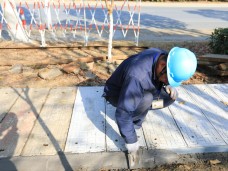 吴中区蒯祥路路灯114旁电缆井基础维修