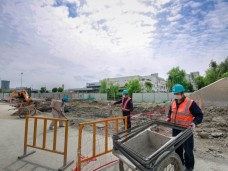轨道6号线中新大道西站输电线路迁改工程